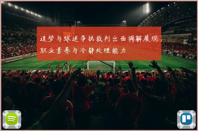 追梦与球迷争执裁判出面调解展现职业素养与冷静处理能力