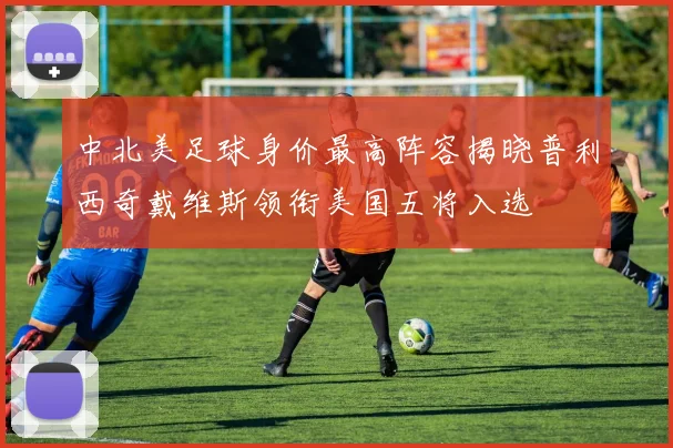 中北美足球身价最高阵容揭晓普利西奇戴维斯领衔美国五将入选